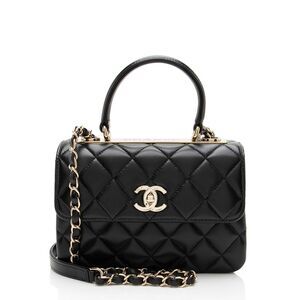 Chanel Lambskin Trendy CC Mini Top Handle